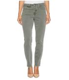 Nydj Petite - Petite Ami Skinny Ankle Jeans W/ Fray Side Slit In Fatigue