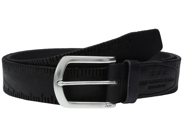 John Varvatos - Scored Edge Belt With Harness Buckle