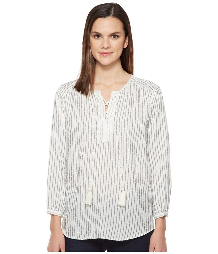 Michael Stars - Dobby Stripe Tie Up Blouse
