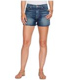 Hudson - Dahlia High-rise Dolphin Denim Shorts In Fortune