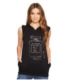 Custom Ketchup - Perfume Gunmetal Foil On Sleeveless Hoodie