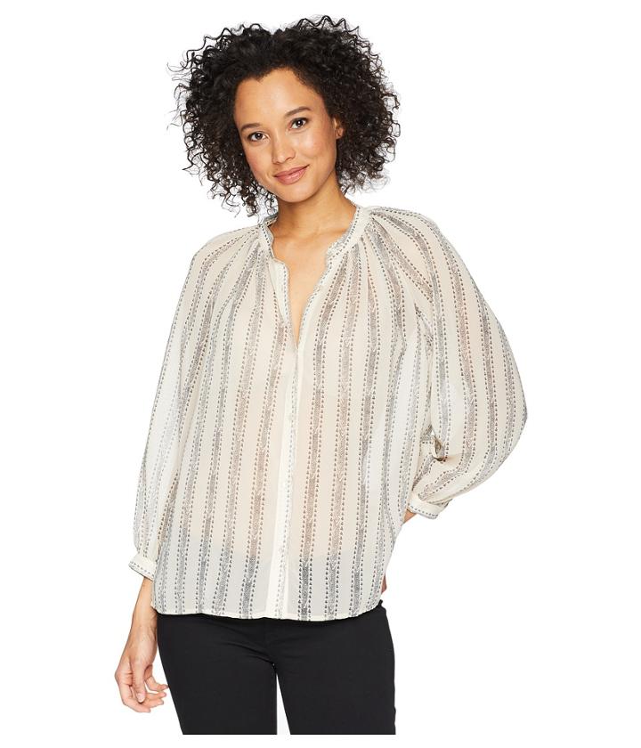 Lucky Brand - Geo Stripe Poet Blouse