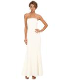 Jill Jill Stuart - Strapless Crepe Fitted Column Gown