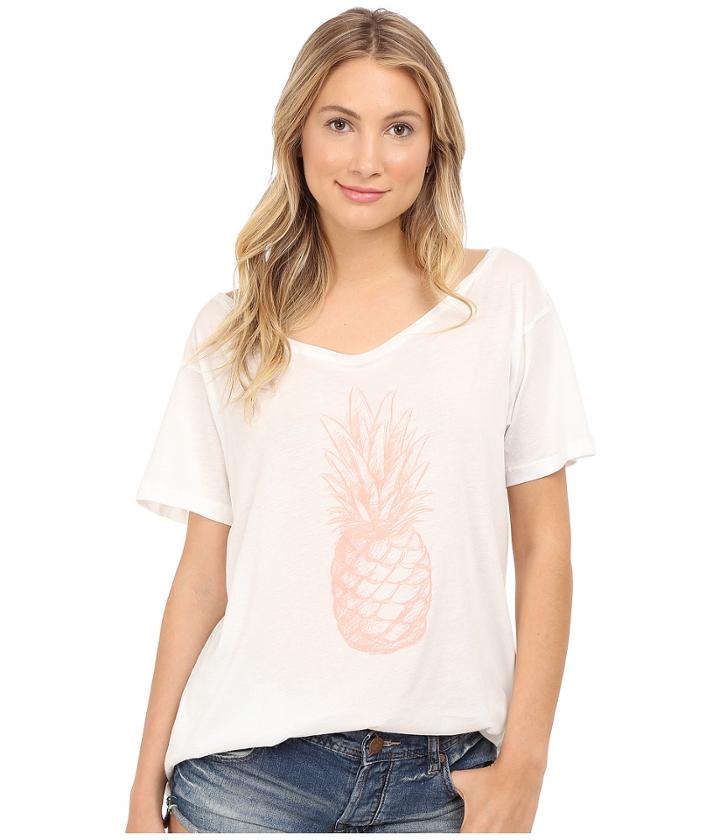 Clayton - Pineapple Wide Neck Tee