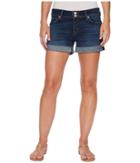 Hudson - Croxley Mid Thigh Rolled Shorts In Double Deal