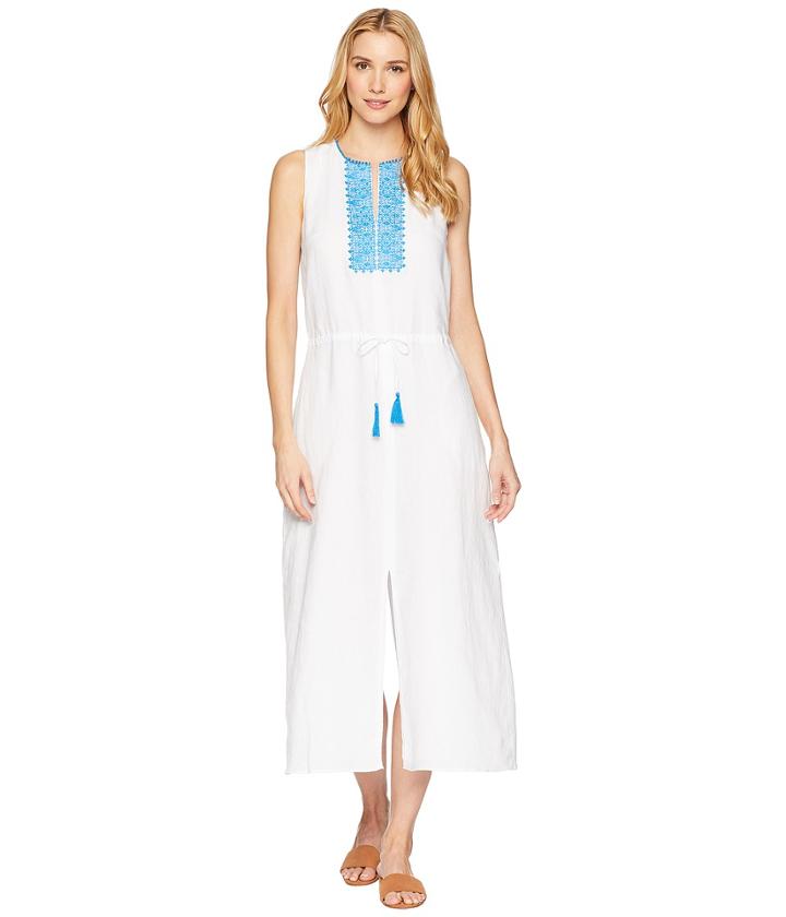 Lauren Ralph Lauren - Embroidered Linen Maxi Dress