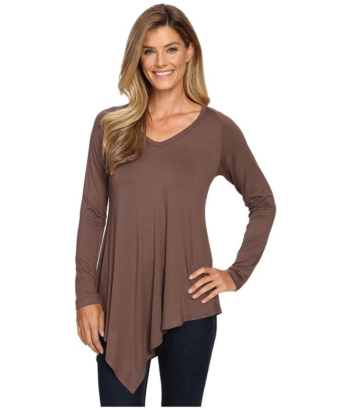 Karen Kane - Asymmetrical V-neck Tee