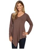 Karen Kane - Asymmetrical V-neck Tee