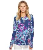 Lilly Pulitzer - Upf 50+ Luxletic Delaynee Meryl Nylon Half Zip