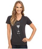 Life Is Good - Half Full Wine Glass Crusher Vee