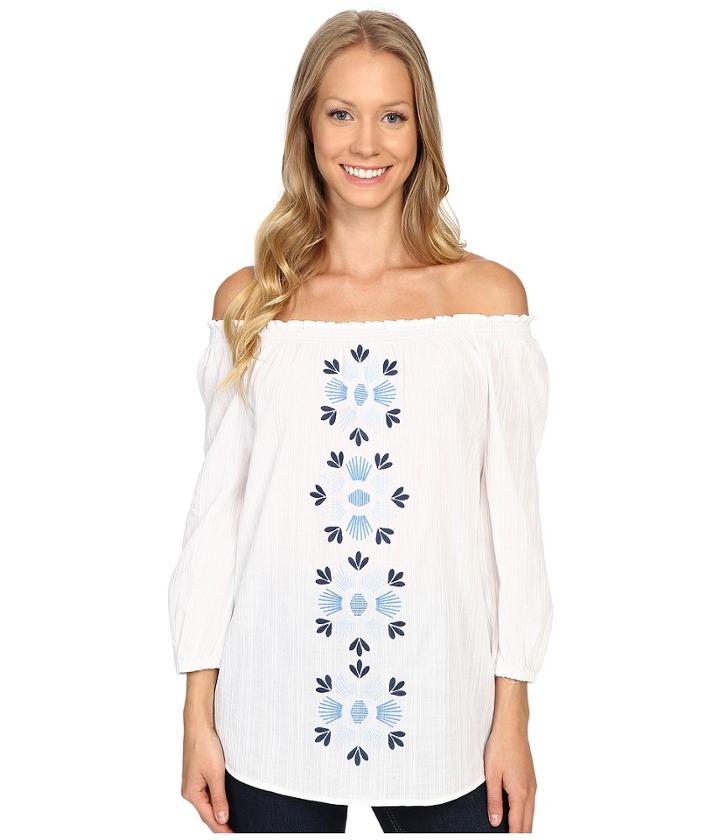 Tommy Bahama - Mariana Gauze Peasant Top