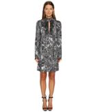 Just Cavalli - Roses Printed Long Sleeve Dress
