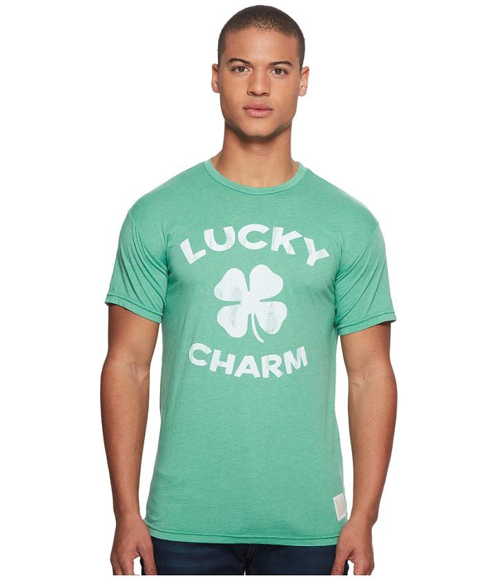 The Original Retro Brand - Short Sleeve Heathered Lucky Charm T-shirt