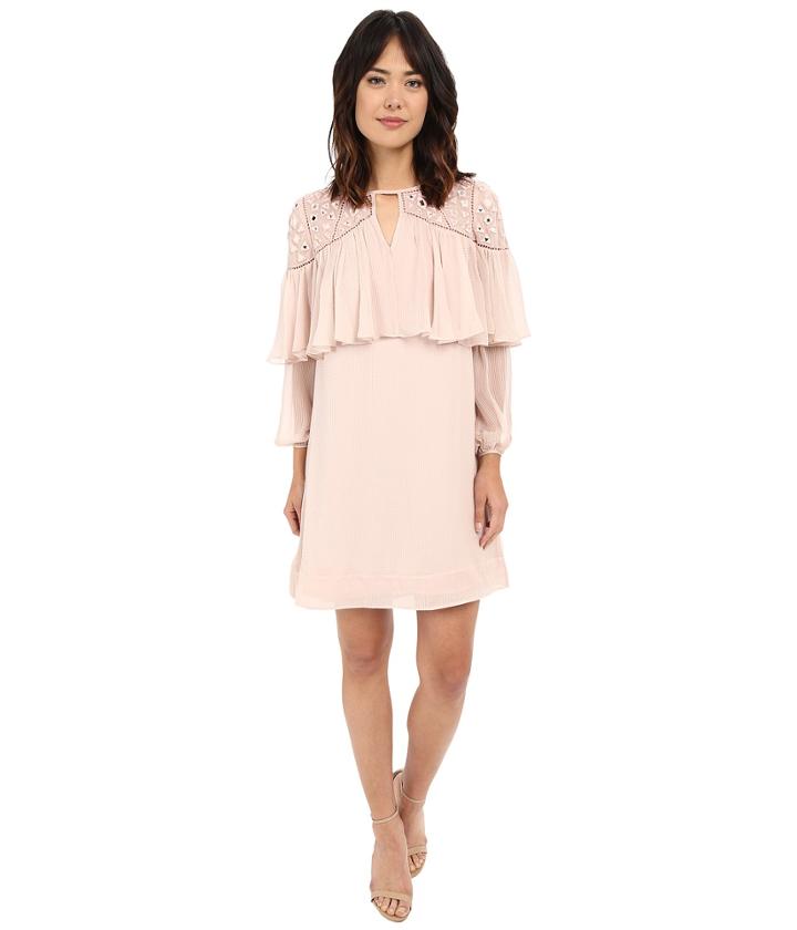 Rebecca Taylor - Long Sleeve Mirror Eyelet Dress