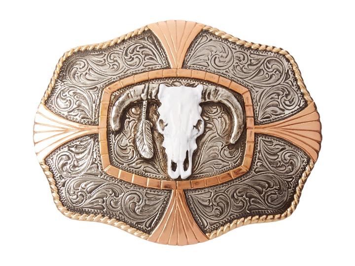 M&amp;f Western - Crumrine Steer Skull Buckle