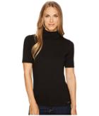 Michael Michael Kors - Short Sleeve Solid Mock Neck