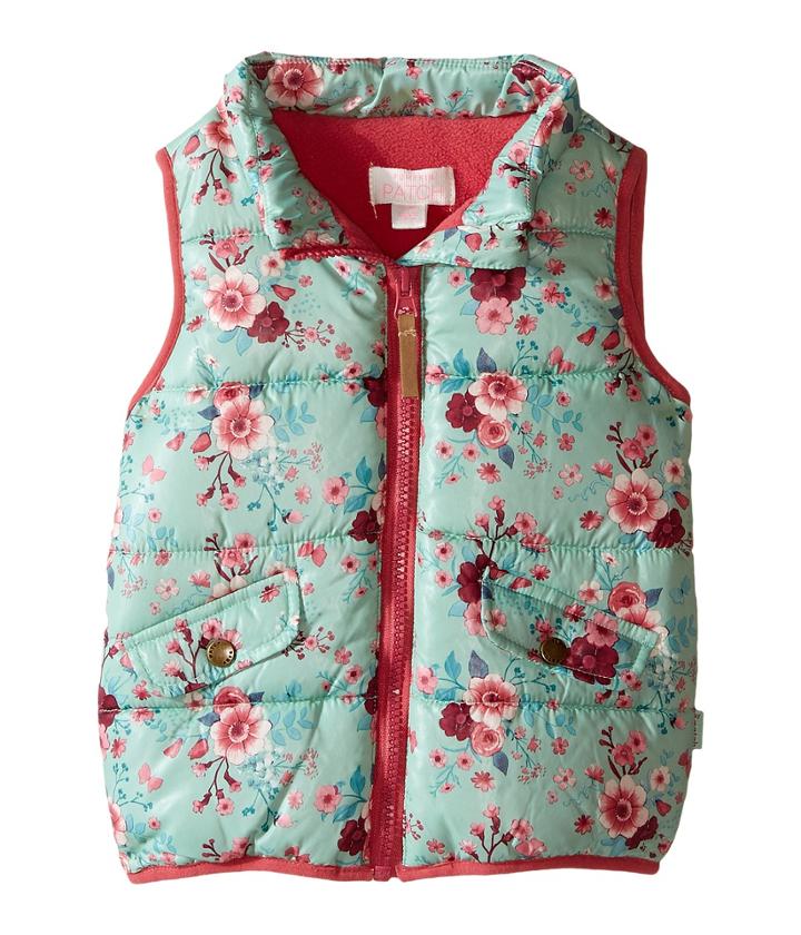 Pumpkin Patch Kids - Floral Puffer Vest