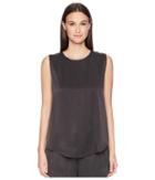 Eileen Fisher - Silk Charmeuse Shirttail Shell Top