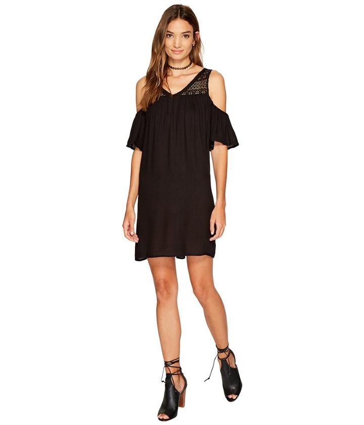 Jack By Bb Dakota - Dunbar Rayon Crepe With Lace Yoke Dress