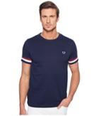Fred Perry - Striped Cuff T-shirt