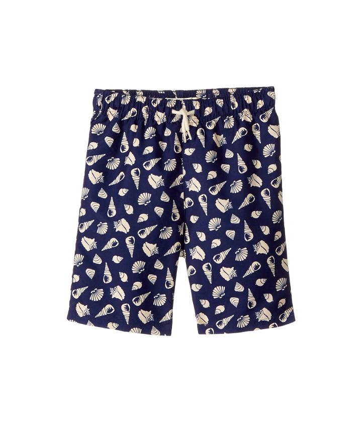 Appaman Kids - Shell Print Mid Length Swim Trunks