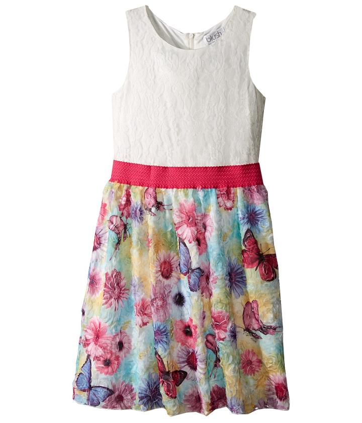 Us Angels - Lace Tank Dress W/ Princess Bodice Full Skirt