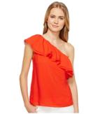 Rebecca Taylor - One Shoulder Silk Top