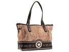 Nocona - Blazin Roxx Faux Fur Tote (brown) - Bags And Luggage