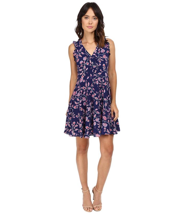 Rebecca Taylor - Kyoto Floral Print Sleeveless Dress