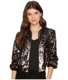 1.state - Zip Front Sequin Bomber