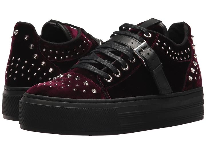 The Kooples - Velvet Trainers With Studs