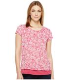 Mod-o-doc - Wildflower Burnout Jersey Double Layer Short Sleeve Tee