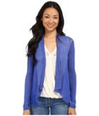 Lucky Brand - Woven Mixed Cardigan