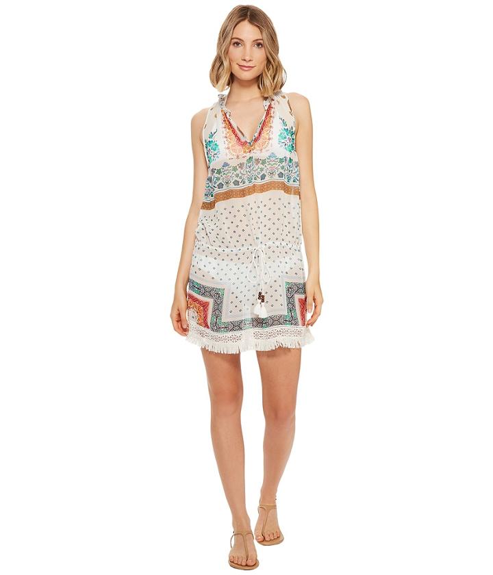 Nicole Miller - La Plage By Nicole Miller Fifi Printed Beach Cover-up