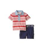 Ralph Lauren Baby - Yarn-dyed Jersey Stripe Polo Short Set