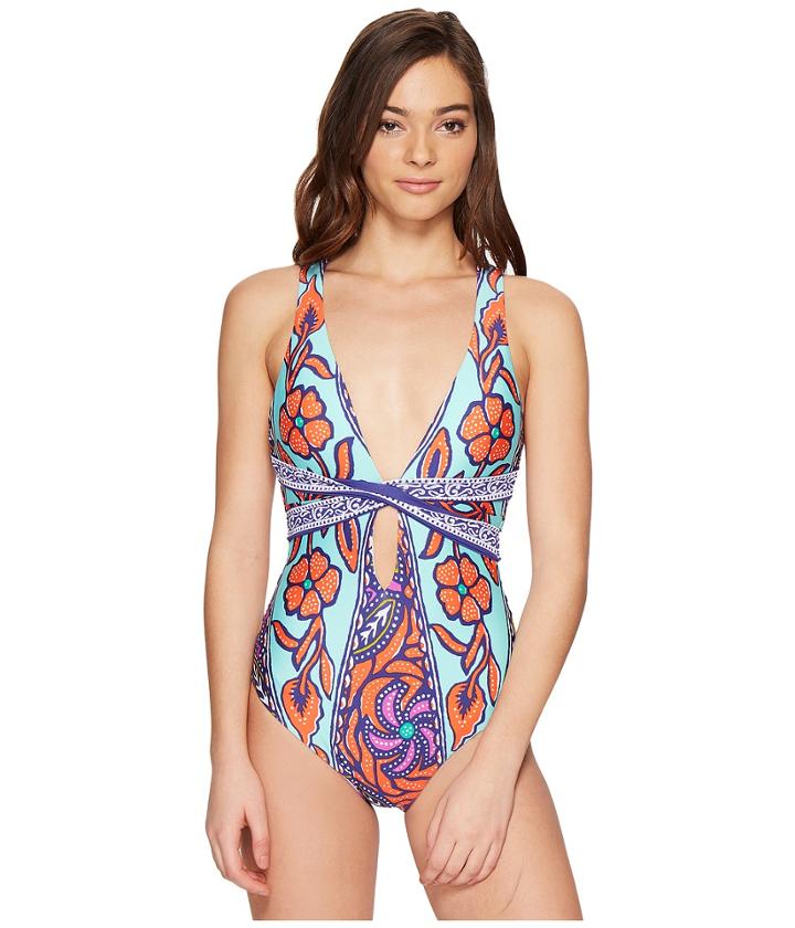 Trina Turk - Balinese Batik Cross Back One-piece