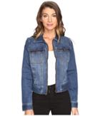 Liverpool - Denim Zip Jacket In Vintage Super Comfort Stretch Denim