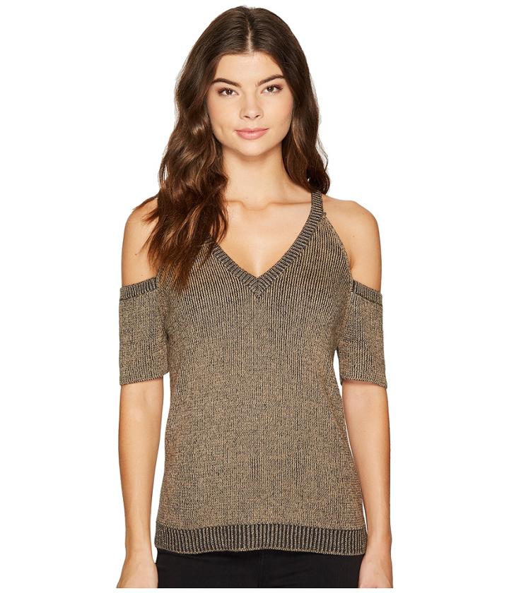 Splendid - Surrey Marl Cold Shoulder Pullover