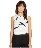 Ivanka Trump - Sleeveless Woven With Georgette Hem