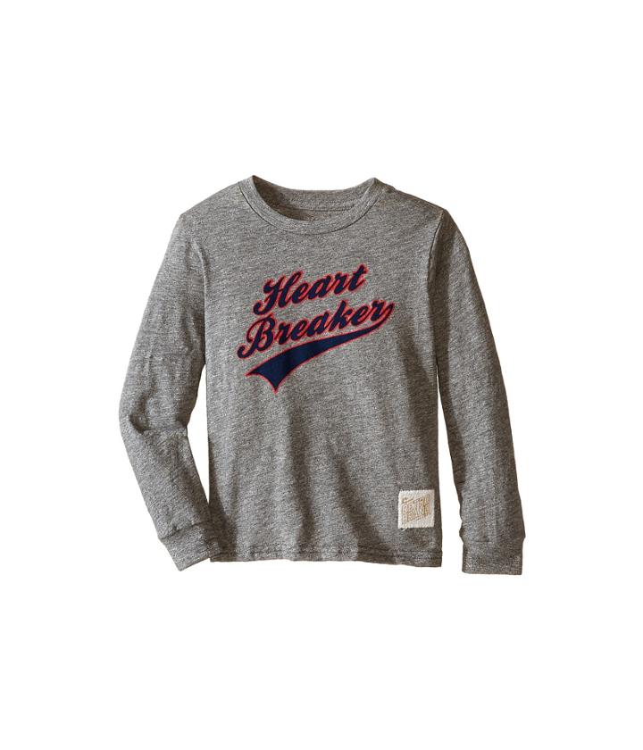 The Original Retro Brand Kids - Long Sleeve Mock Twist Heart Breaker Tee