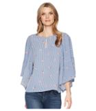 B Collection By Bobeau - Kelsey Flutter Sleeve Blouse