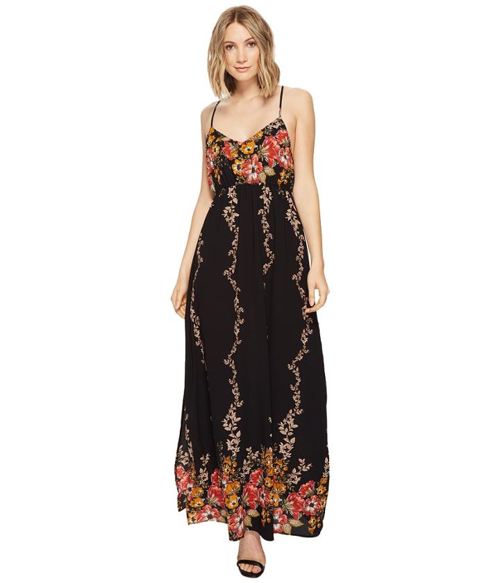 Brigitte Bailey - Ronja Spaghetti Strap Floral Maxi Dress