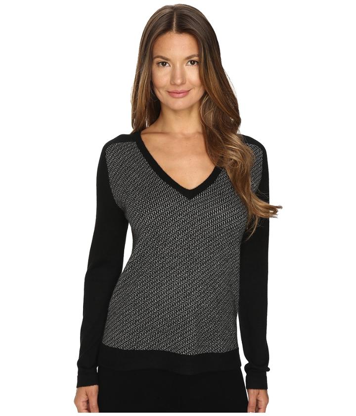 Cashmere In Love - Talula V-neck Pattern Pullover