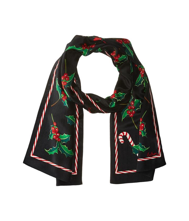 Echo Design - Holly Jolly Silk Oblong Scarf
