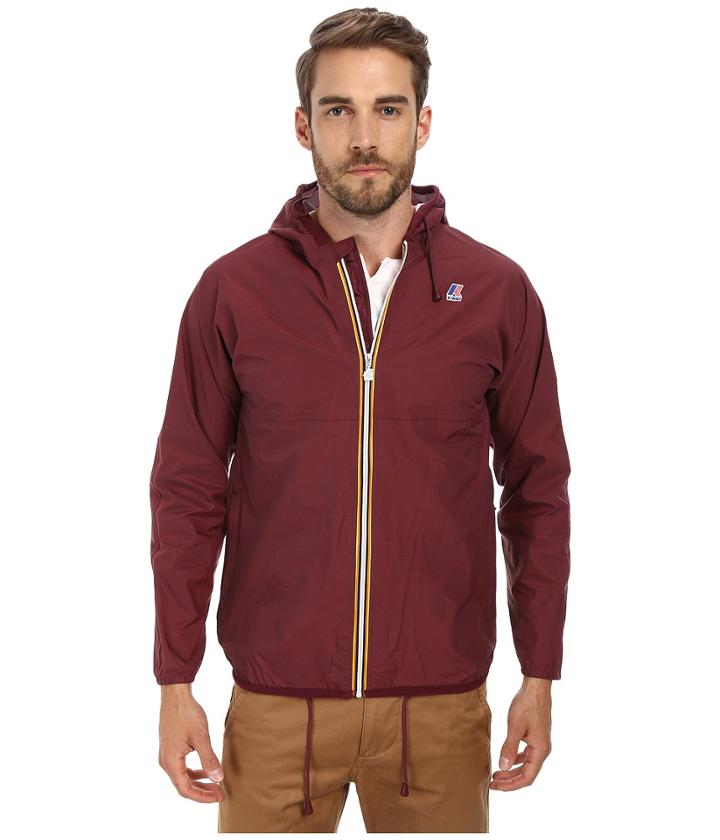 K-way - Claude Waterproof Heathered Jacket W/ Hood