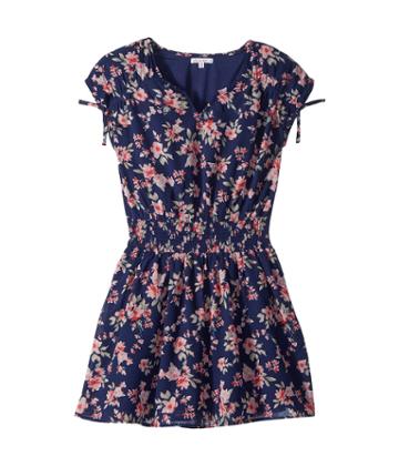 Ella Moss Girl - Floral Print Chiffon Dress
