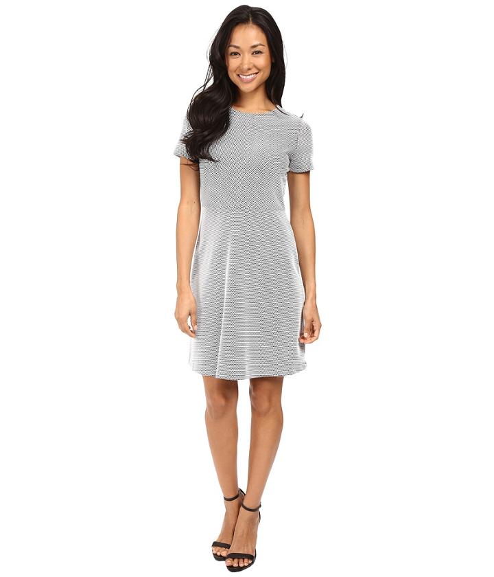 Michael Michael Kors - Digital Texture Fit And Flare Dress