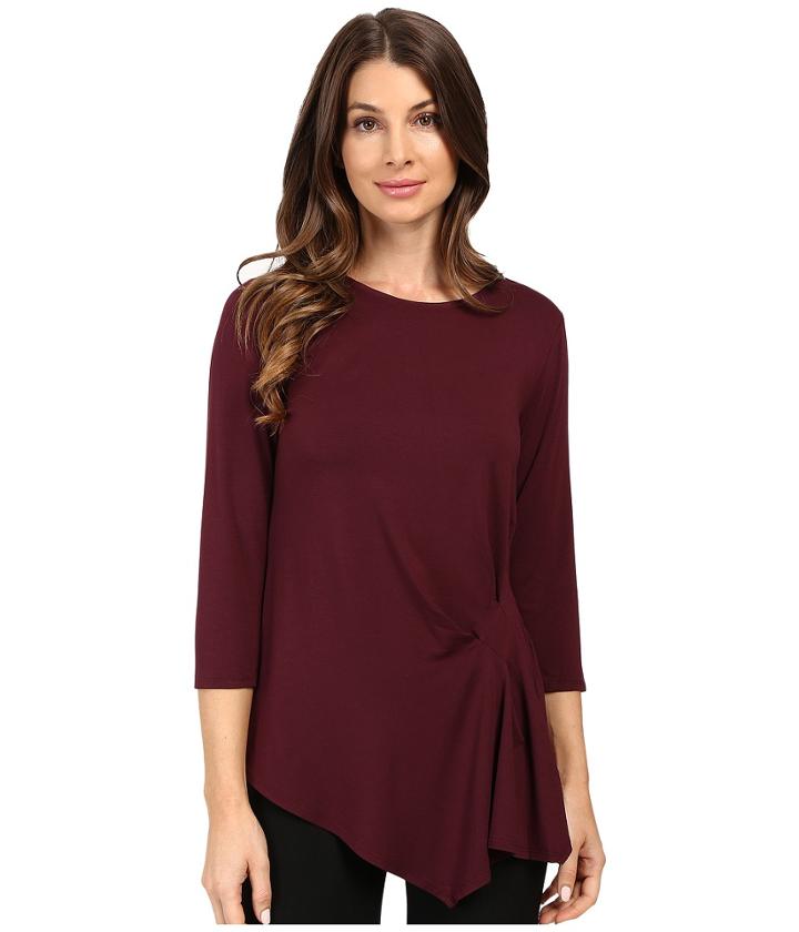 Vince Camuto - 3/4 Sleeve Side Ruched Top