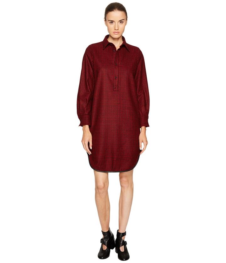 Dsquared2 - Mini Check Wool Micro Check Shirtdress