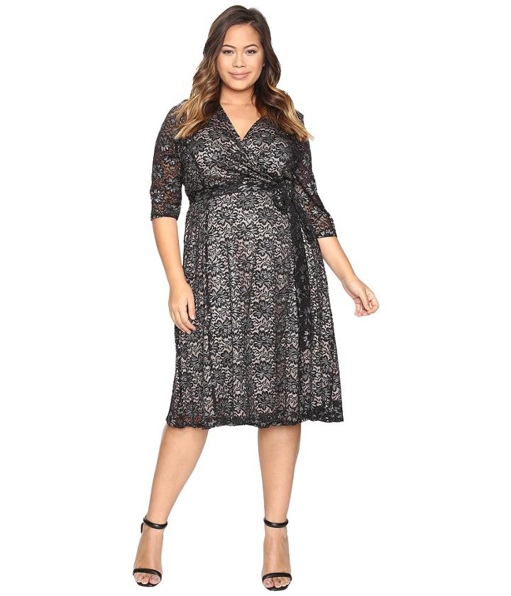 Kiyonna - Glittering Affair Wrap Dress